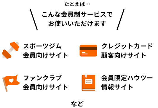 会員制サービスの例