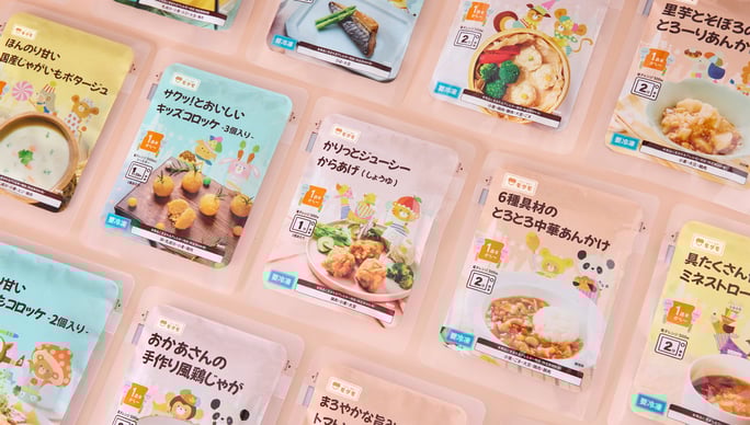 mogumoブランドの冷凍幼児食商品写真