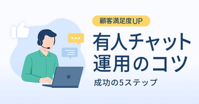 有人チャットで問い合わせ対応を強化！運用を成功させるための5つのステップ