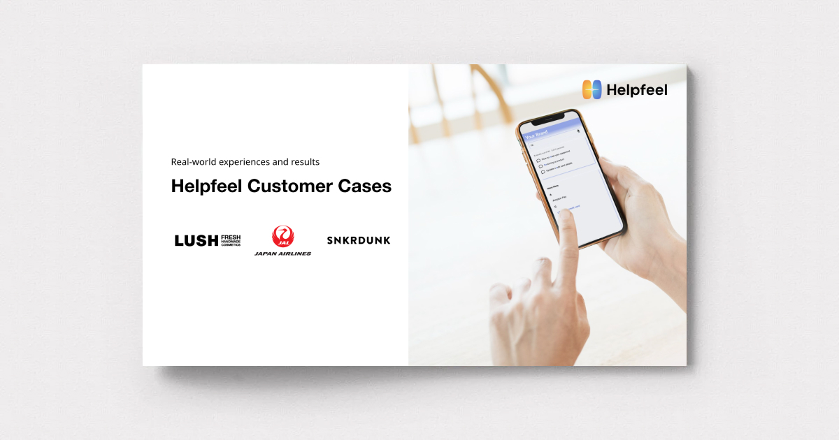 Customer cases pamphlet showing smartphone UI