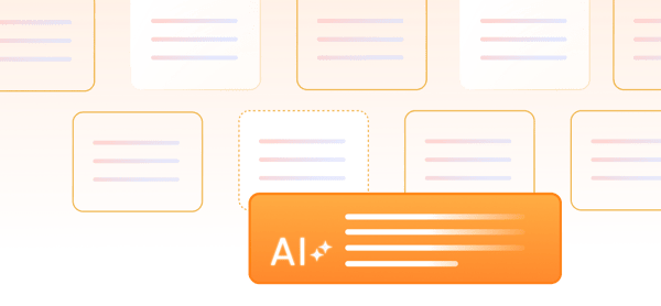AIが過去のコメント履歴から最適な返信文章を自動生成している様子