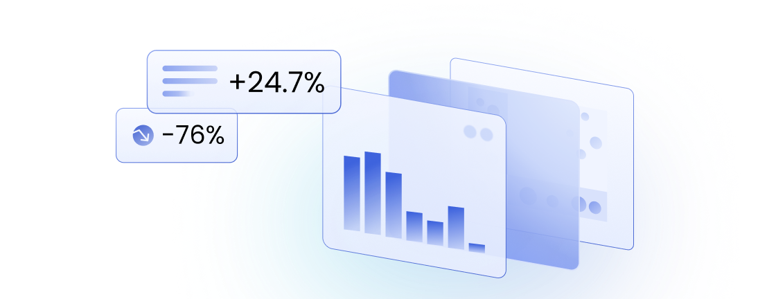 分析レポートの統計データイメージ